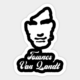 Townes Van Zandt pop art portrait Sticker